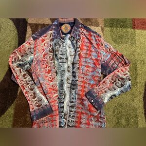 Robert Graham RN81913 CA26689 Mystic Long Sleeve Shirt - Classic Fit XL Rare